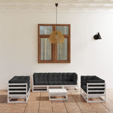 vidaXL 8-Piece Lounge Set Solid Pine Wood