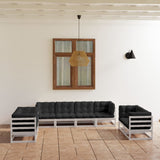 vidaXL 8-Piece Lounge Set Solid Pine Wood