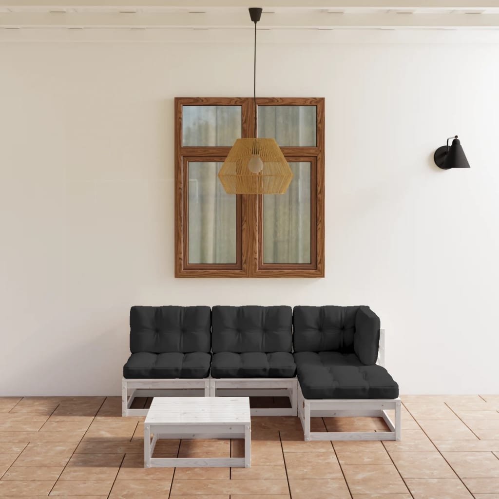 vidaXL 5-Piece Lounge Set Solid Pine Wood