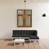 vidaXL 5-Piece Lounge Set Solid Pine Wood
