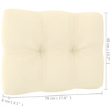 vidaXL 5-delige Loungeset met kussens massief grenenhout