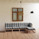 vidaXL 5-Piece Lounge Set Solid Pine Wood