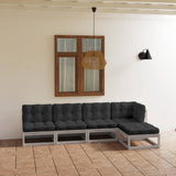 vidaXL 5-Piece Lounge Set Solid Pine Wood