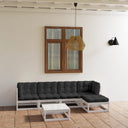vidaXL 6-delige Loungeset massief grenenhout