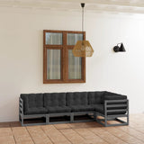 vidaXL 5-Piece Lounge Set Solid Pine Wood