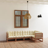 vidaXL 5-Piece Lounge Set Solid Pine Wood