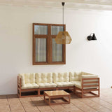 vidaXL 6-delige Loungeset massief grenenhout