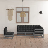 vidaXL 5-delige Loungeset massief grenenhout
