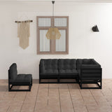 vidaXL 5-delige Loungeset massief grenenhout