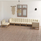 vidaXL 7-delige Loungeset massief grenenhout