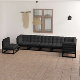 vidaXL 7-delige Loungeset massief grenenhout