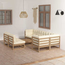 vidaXL 8-delige Loungeset massief grenenhout