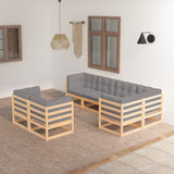 vidaXL 7-delige Loungeset massief grenenhout