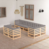 vidaXL 8-delige Loungeset massief grenenhout