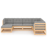 vidaXL 7-delige Loungeset massief grenenhout