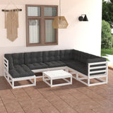 vidaXL 8-Piece Lounge Set Solid Pine Wood