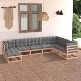 vidaXL 8-Piece Lounge Set Solid Pinewood