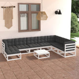 vidaXL 9-piece Lounge Set Solid Pine Wood