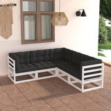vidaXL 5-Piece Lounge Set Solid Pine Wood