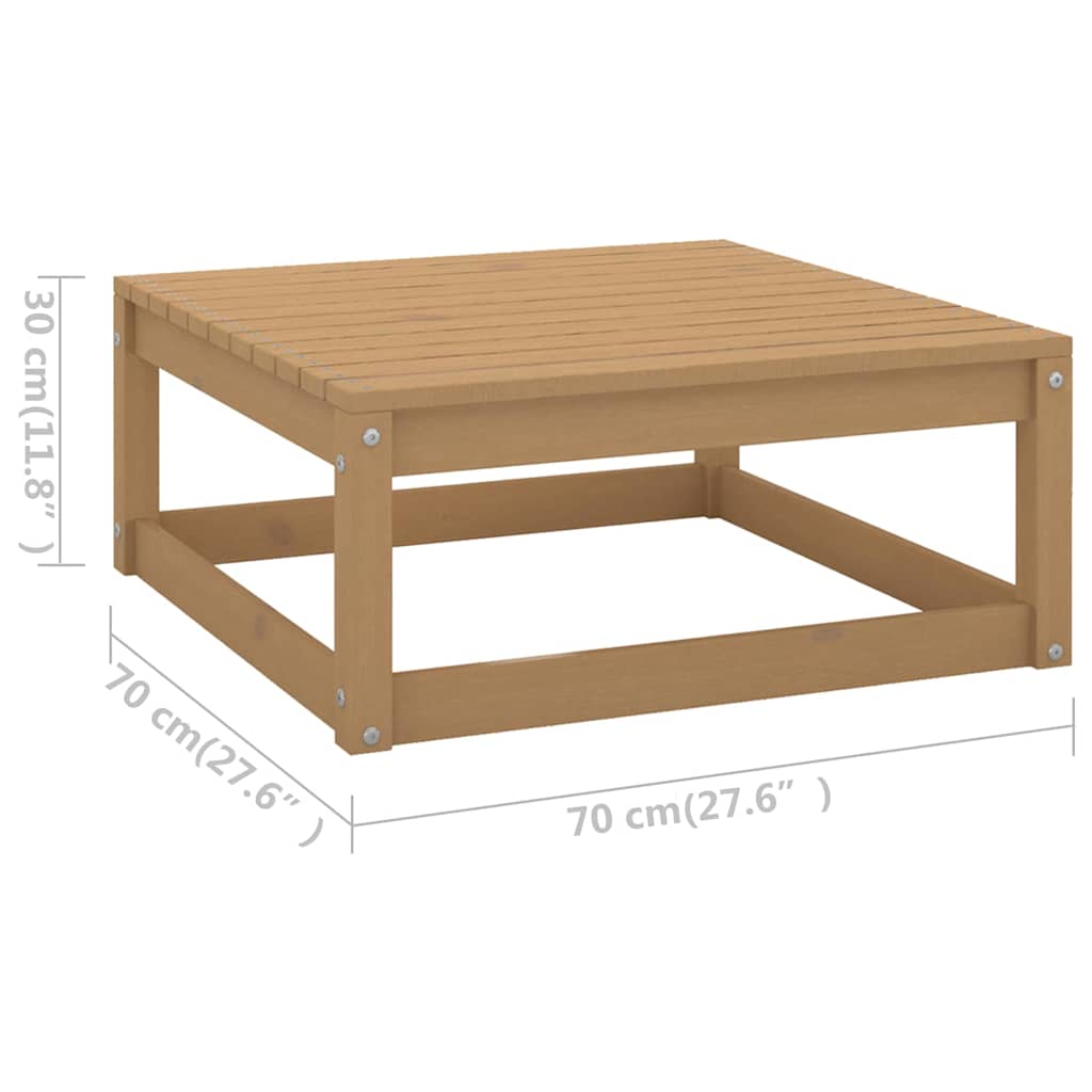 vidaXL 8-Piece Solid Pine Wood Lounge Set