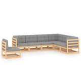 vidaXL 7-Piece Lounge Set Solid Pinewood Honey Brown