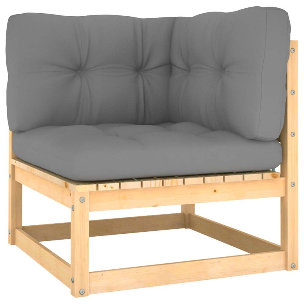 vidaXL 10-delige Loungeset massief grenenhout