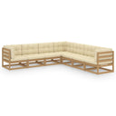 vidaXL 7-Piece Lounge Set Solid Pine Wood