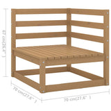 vidaXL 7-Piece Lounge Set Solid Pine Wood