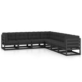 vidaXL 7-Piece Lounge Set Solid Pine Wood