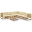 vidaXL 8-delige Loungeset massief grenenhout