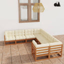 vidaXL 8-delige Loungeset massief grenenhout