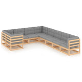vidaXL 9-piece Lounge Set Solid Pine Wood