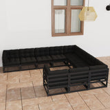 vidaXL 10-Piece Solid Pinewood Lounge Set