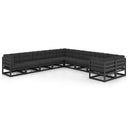 vidaXL 10-delige Loungeset massief grenenhout