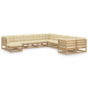 vidaXL 11-delige Loungeset massief grenenhout