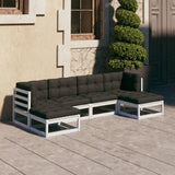 vidaXL 6-delige Loungeset massief grenenhout