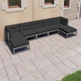 vidaXL 7-delige Loungeset massief grenenhout
