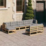 vidaXL 9-piece Lounge Set Solid Pine Wood