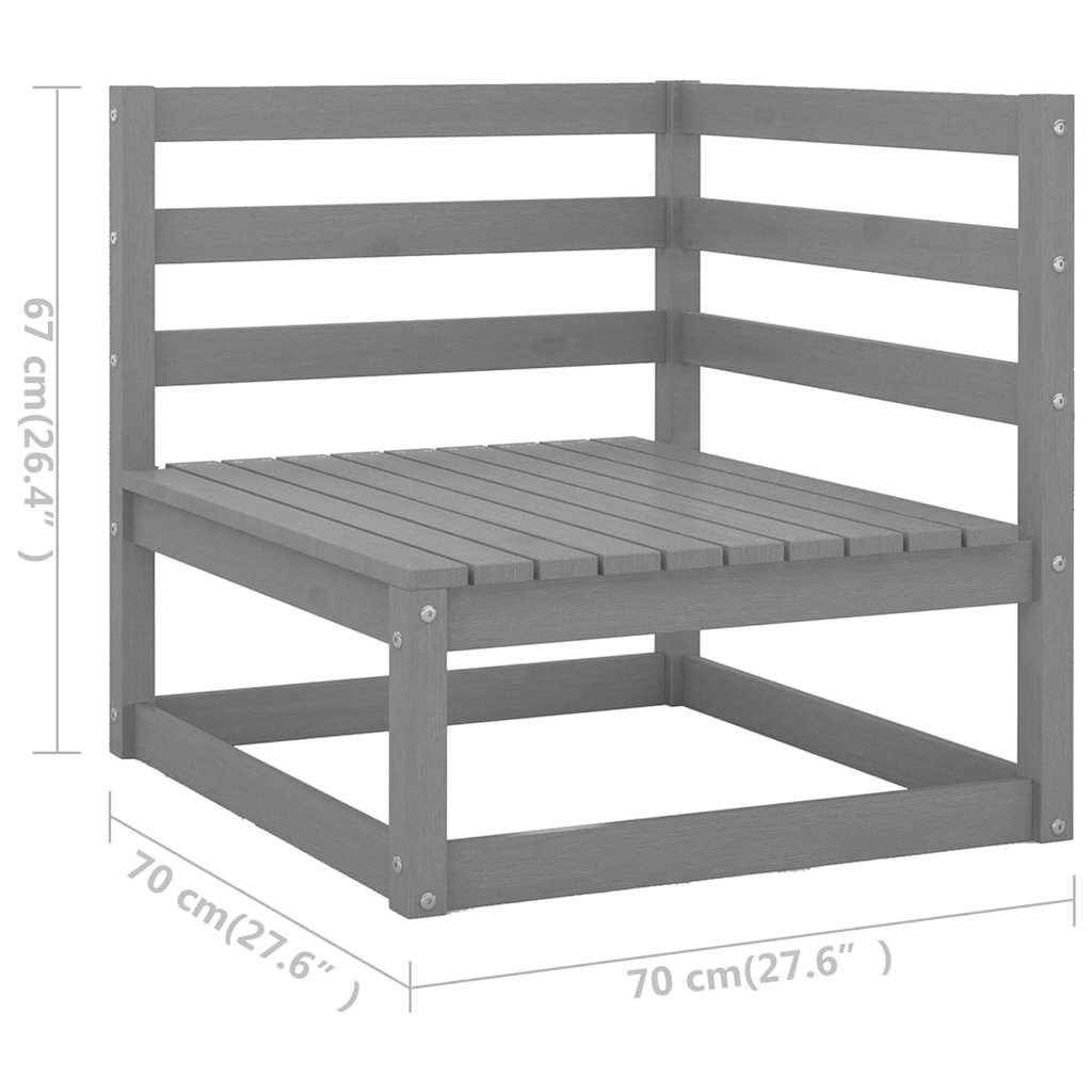 vidaXL 10-delige Loungeset massief grenenhout