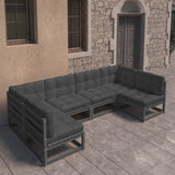 vidaXL 6-Piece Lounge Set Solid Pine Wood