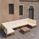 vidaXL 8-Piece Lounge Set Solid Pine Wood