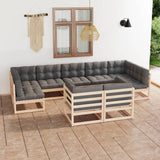 vidaXL 9-piece Lounge Set Solid Pine Wood