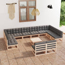 vidaXL Ensemble de salon 13 pcs bois de pin massif