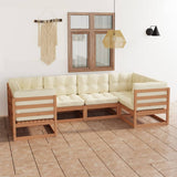 vidaXL 6-Piece Lounge Set Solid Pine Wood