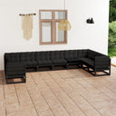 vidaXL 10-delige Loungeset massief grenenhout