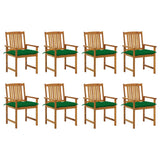 vidaXL Garden Chairs 2 pcs with Cushions Solid Acacia Wood