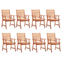 vidaXL Tuinstoelen 4 st massief acaciahout