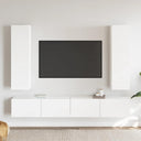vidaXL 10-delige Tv-meubelset bewerkt hout wit
