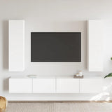 vidaXL 10-piece TV Cabinet Set Engineered Wood White