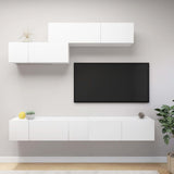 vidaXL 7-Piece TV Cabinet Set Engineered Wood White